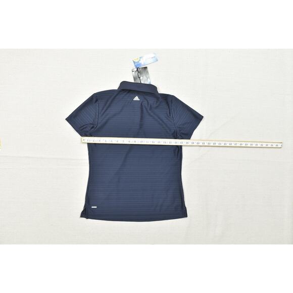 NEW Adidas ClimaCool Women's Blue Striped Golf Polo Shirt Regular Size S - Picture 3 of 8